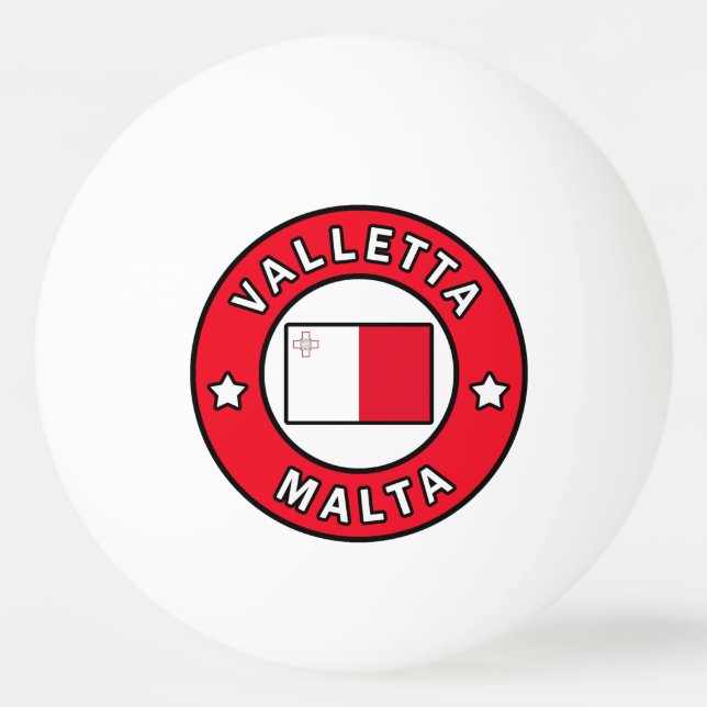 Pelota De Ping Pong Valletta Malta (Anverso)