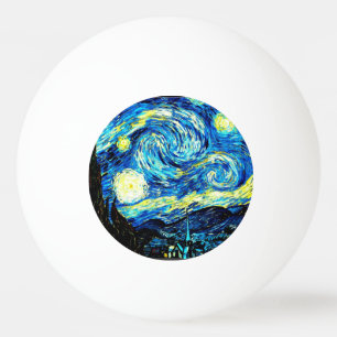Pelota De Ping Pong Van Gogh - Noche estrellada