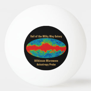 Pelota De Ping Pong Velo de la Galaxia de la Vía Láctea sobre el Unive