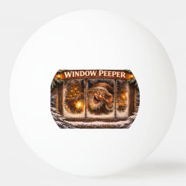 Pelota De Ping Pong Ventana Mirona Duende Islandés de Yule