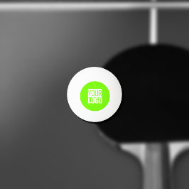 Pelota De Ping Pong verde fluorescente - añade tu logotipo