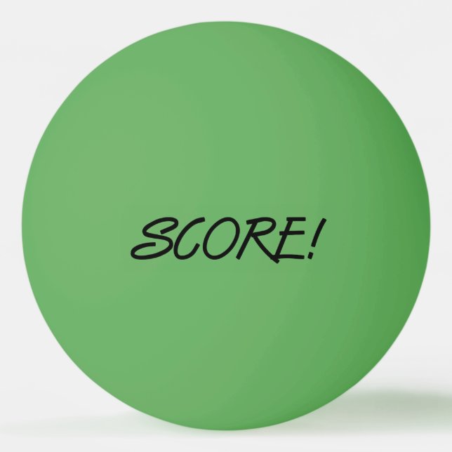 Pelota de ping pong verde negra de una estrella (Anverso)
