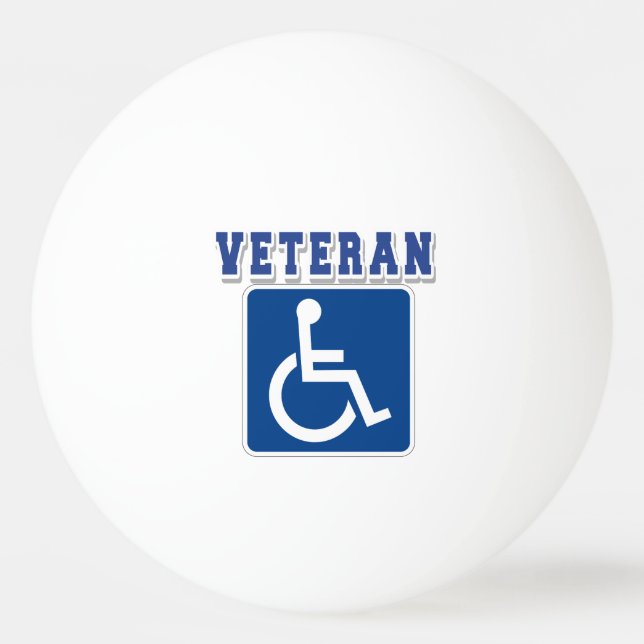 Pelota De Ping Pong Veterano discapacitado (Anverso)