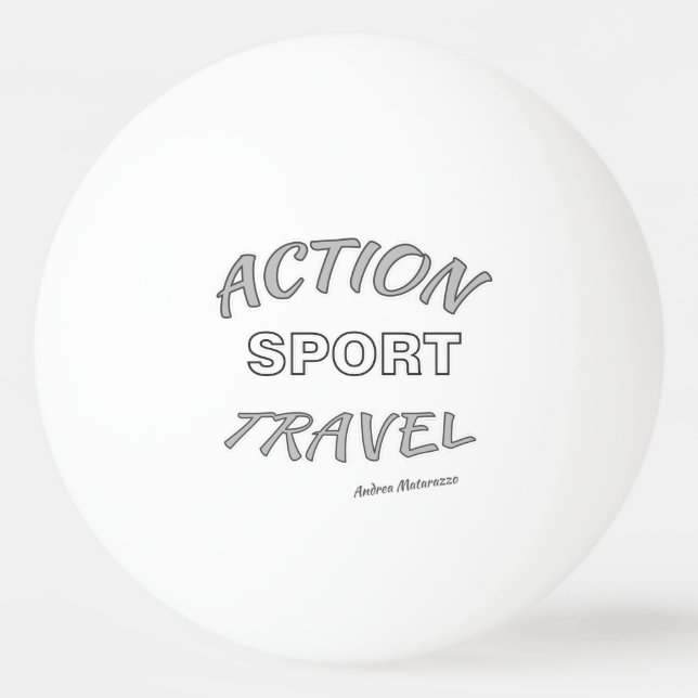 Pelota De Ping Pong Viajes deportivos de acción (Anverso)