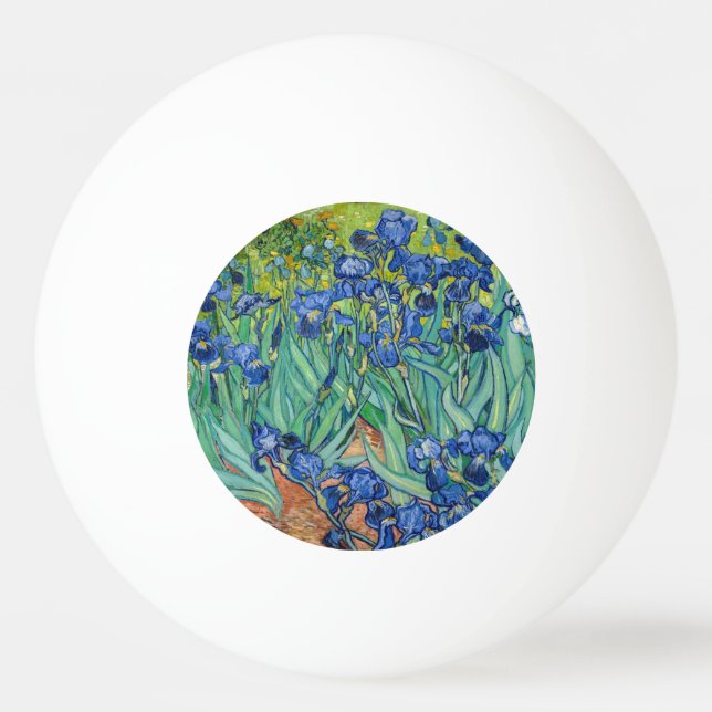 Pelota De Ping Pong Vincent Van Gogh - Irises (Anverso)