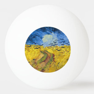 Pelota De Ping Pong Vincent van Gogh - Wheatfield con cuervos