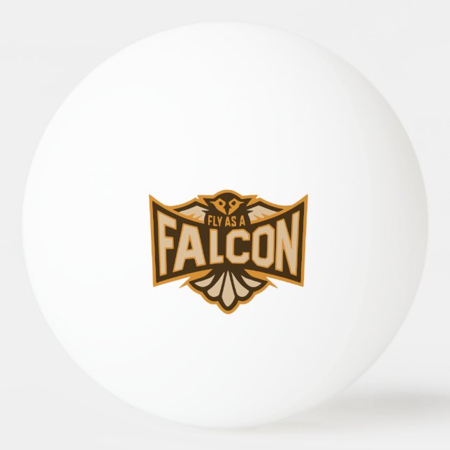 Pelota De Ping Pong Volar Como Un Halcón Sepia (Anverso)