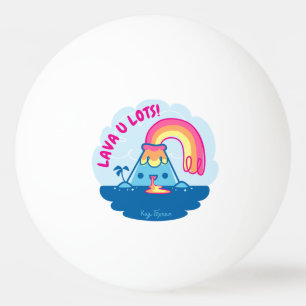 Pelota De Ping Pong Volcán de Kawaii