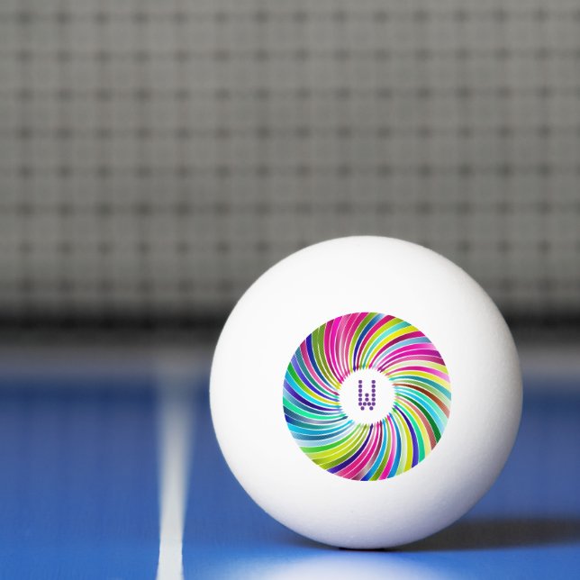 Pelota de Ping Pong Vórtice Cromático (Neto)