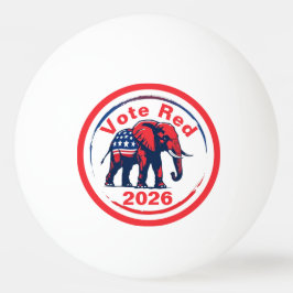 Pelota De Ping Pong Voto rojo 2026