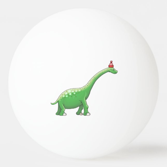 Pelota De Ping Pong Walter el Dinosaurio (Anverso)