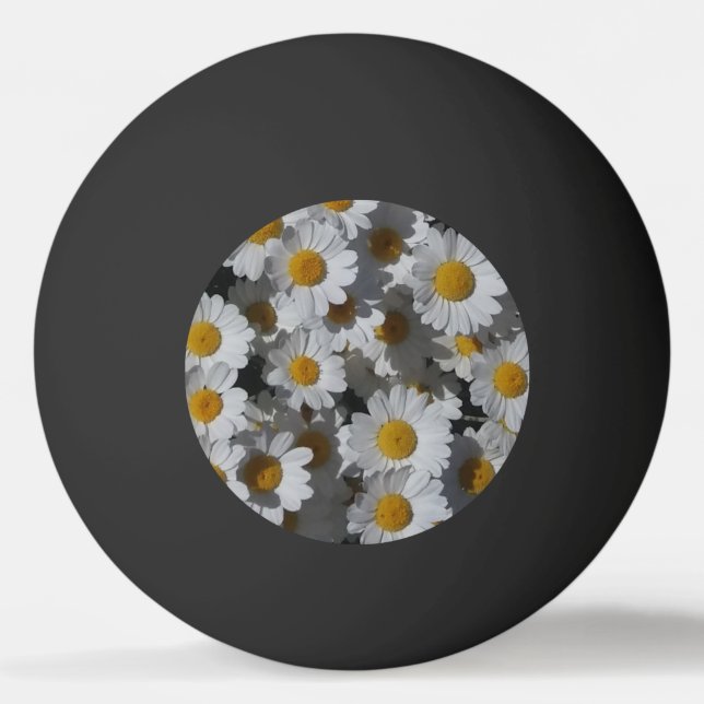 Pelota De Ping Pong White Daisies (Anverso)