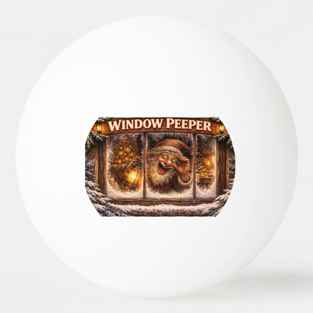 Pelota De Ping Pong Window Peeper Icelandic Yule Lad  (Anverso)