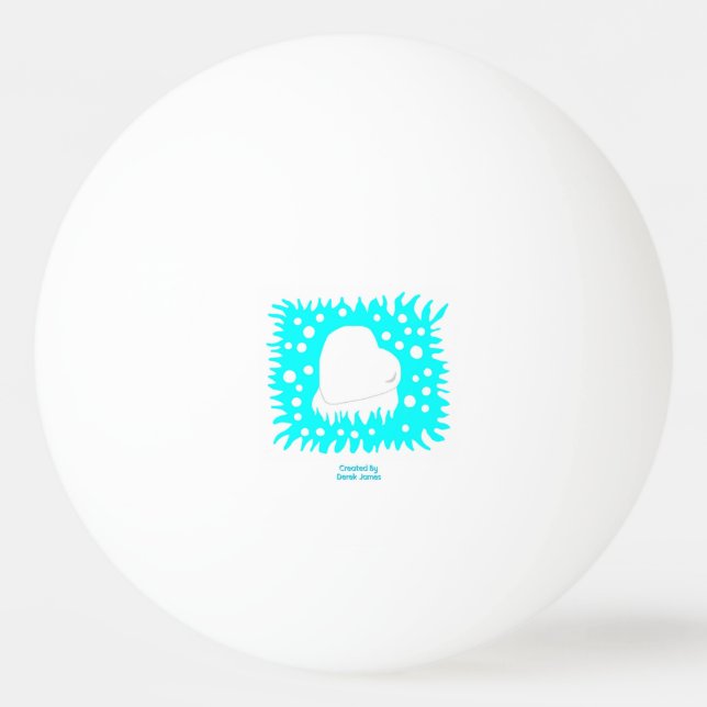 Pelota De Ping Pong Winter Snow Heart Ping Pong Ball (Anverso)