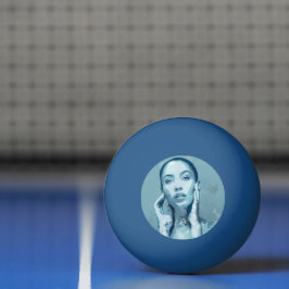 Pelota De Ping Pong "Woman in Blue"