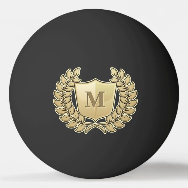 Pelota De Ping Pong Wreath con Escudo (Anverso)