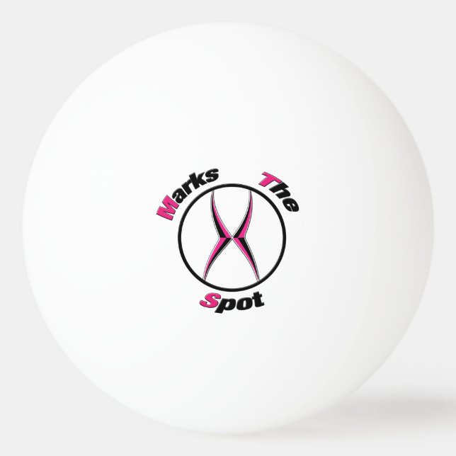 Pelota De Ping Pong X marca el punto (Anverso)
