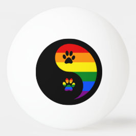 Pelota De Ping Pong Ying Yang Pride