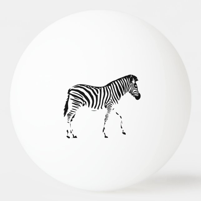 Pelota De Ping Pong Zebra (Anverso)