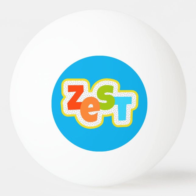 Pelota De Ping Pong Zest (Anverso)