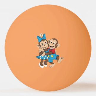 Pelota De Ping Pong Zina y Mimo están coqueteando.