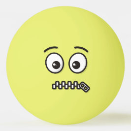 Pelota De Ping Pong Zipper-Mouth Face Ping-Pong Ball