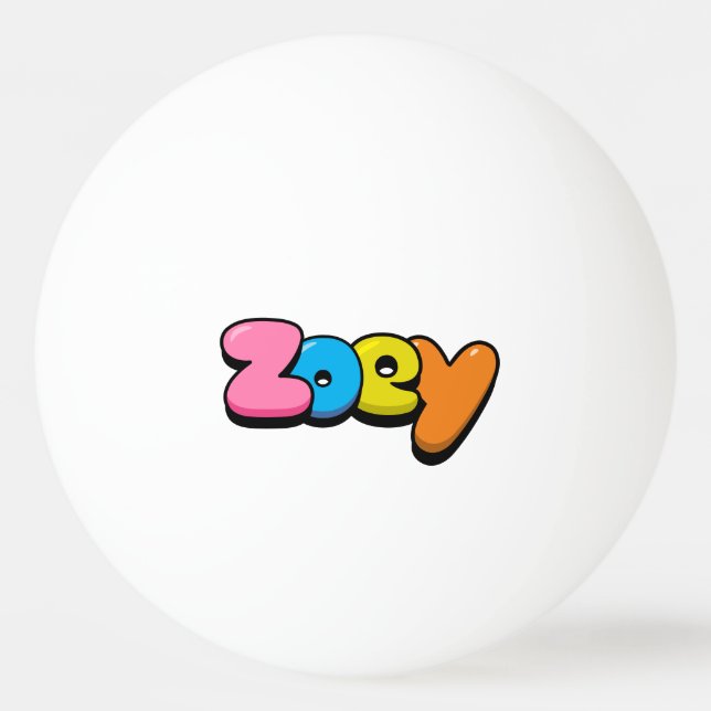 Pelota De Ping Pong Zoey (Anverso)