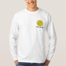 Pelota de tenis bordada camiseta personalizada