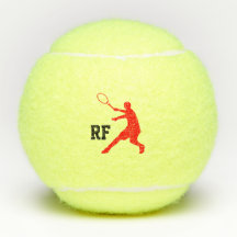 Pelota de tenis con monograma personalizado para j