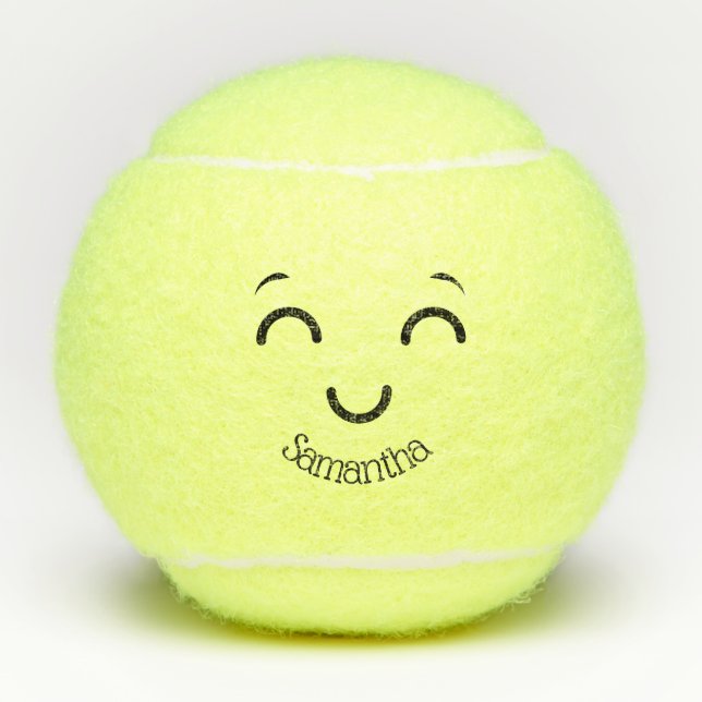 Pelota de tenis de Cute Face (Anverso)