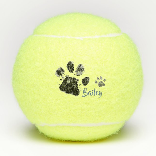 Pelota de tenis de Mascota personalizada con pintu (Anverso)