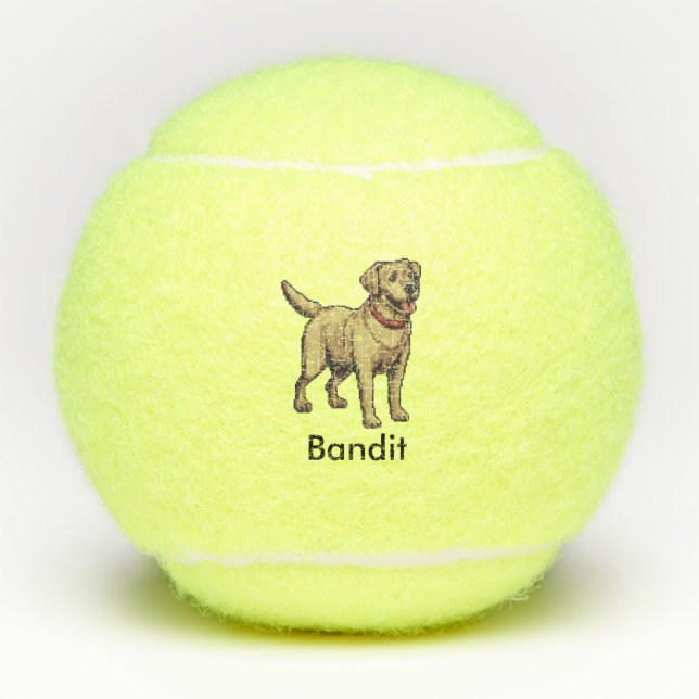 Pelota de tenis de perro recuperadora de labrador  (Anverso)