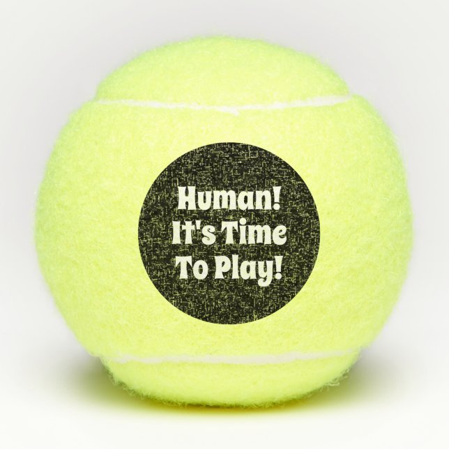 Pelota de tenis divertida de la cita del juguete (Anverso)