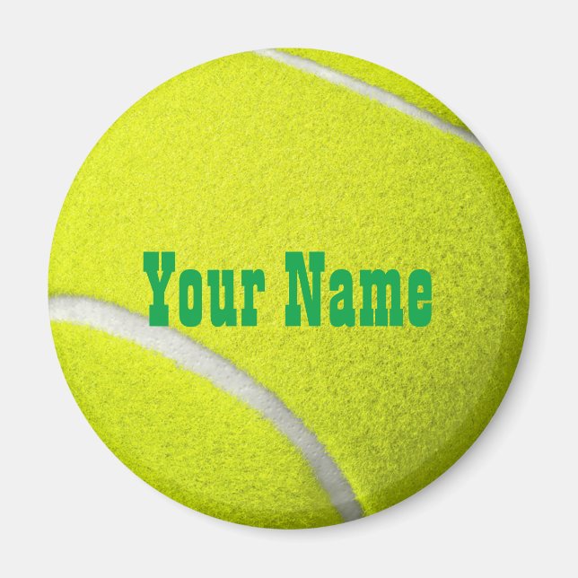 Pelota de tenis en imanes personalizada (Frente)