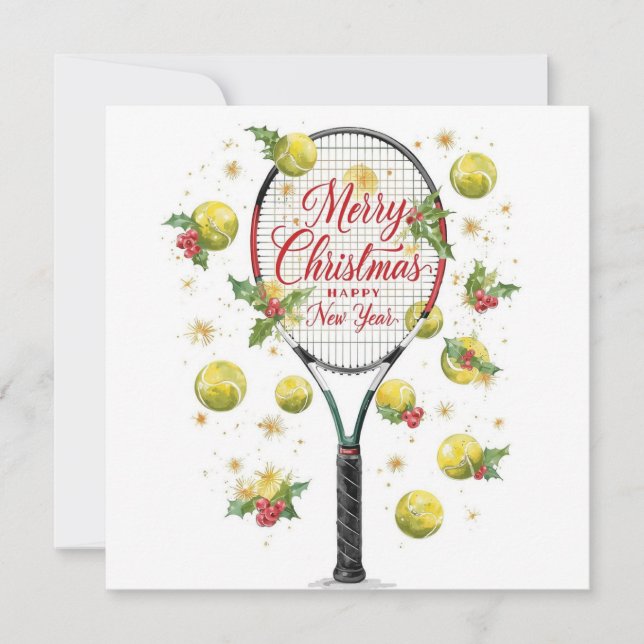 Pelota de Tenis Feliz Navidad Fiesta (Anverso)