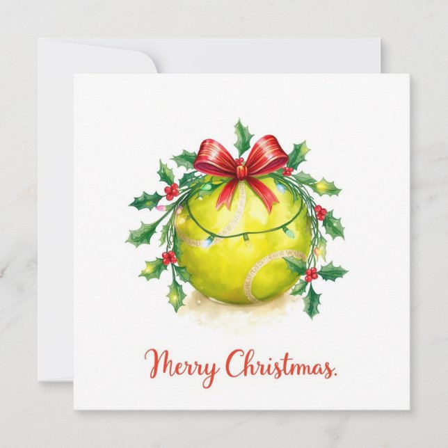 Pelota de Tenis Feliz Navidad Fiesta  (Anverso)
