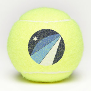 Pelota de tenis patriótica con bandera de Columbia