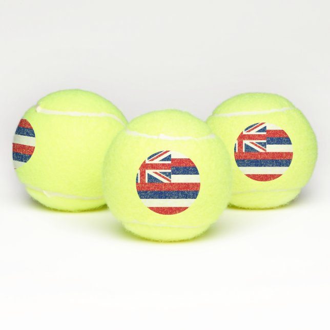 Pelota de tenis patriótica con bandera de Hawaii,  (Múltiples)