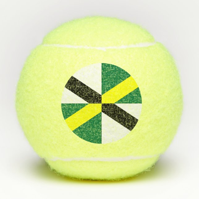 Pelota de tenis patriótica con bandera de Monterre (Anverso)