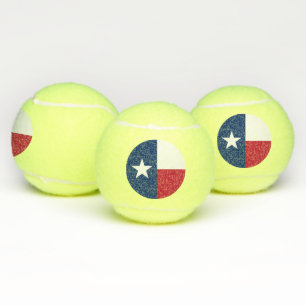 Pelota de tenis patriótica con bandera de Texas
