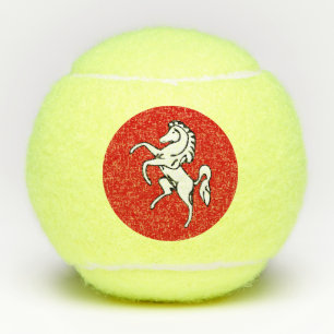 Pelota de tenis Penn con la bandera del condado de