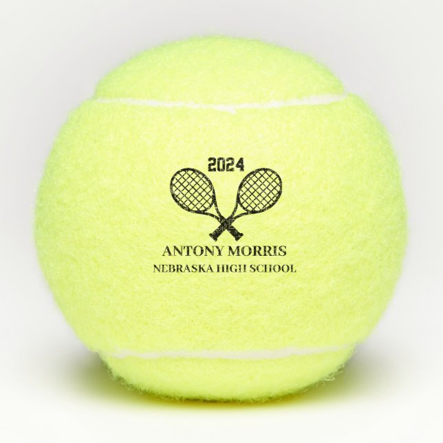 Pelota de tenis personalizada - Bola de equipo (Anverso)
