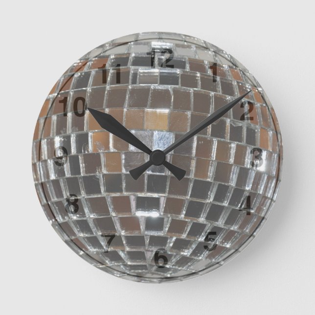 Pelota Disco - Reloj de pared redonda (Anverso)