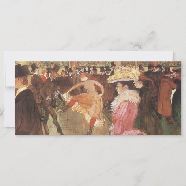 Pelota en la discoteca por Toulouse Lautrec (Anverso)