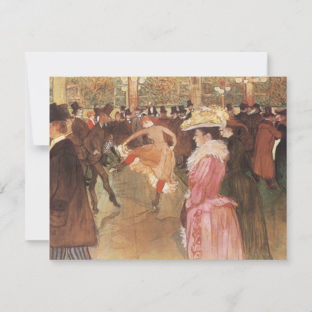 Pelota en la discoteca por Toulouse Lautrec (Anverso)