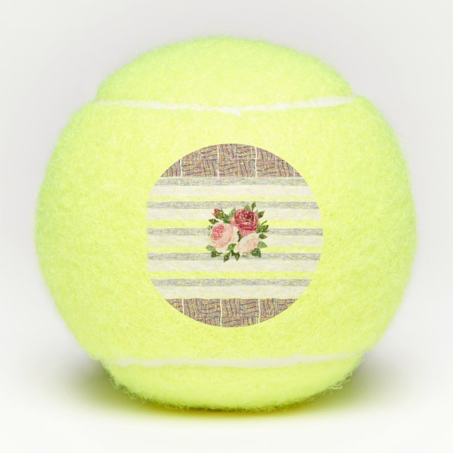 Pelota floral de tenis (Anverso)