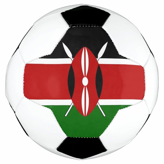 Pelota patriótica con bandera de Kenia (Anverso)