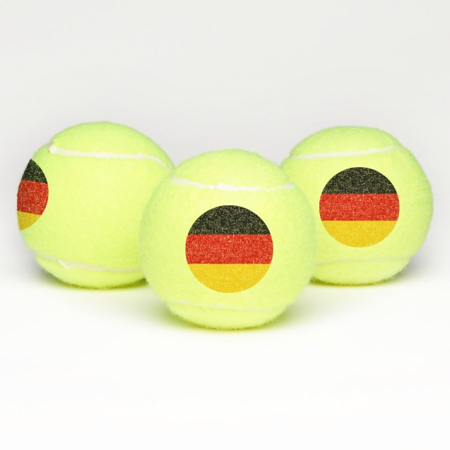 Pelota patriótica de tenis con bandera de Alemania (Múltiples)