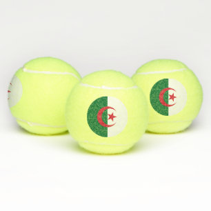 Pelota patriótica de tenis con bandera de Argelia