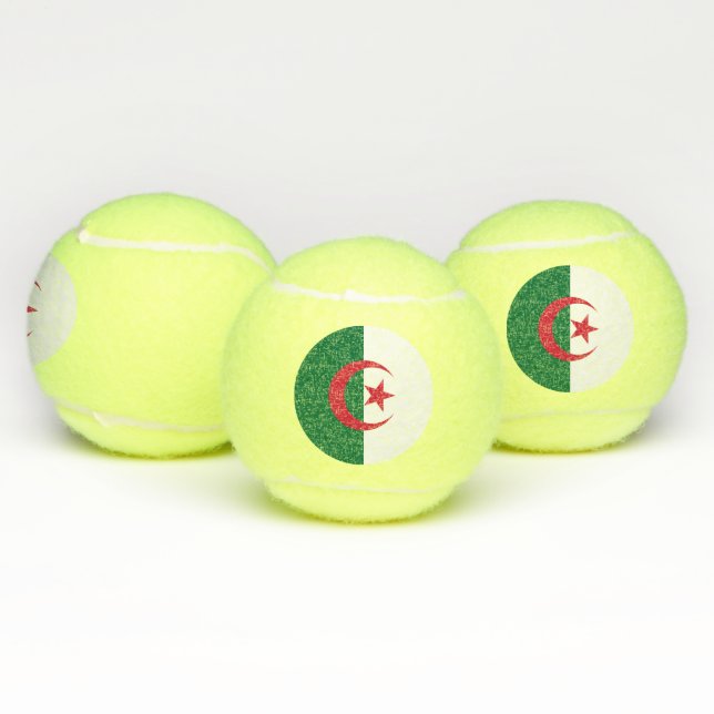 Pelota patriótica de tenis con bandera de Argelia (Múltiples)